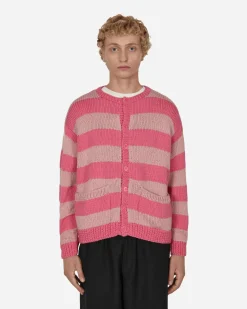 Sky High Farm Knitwear^Hand Knit Pig Cardigan Pink