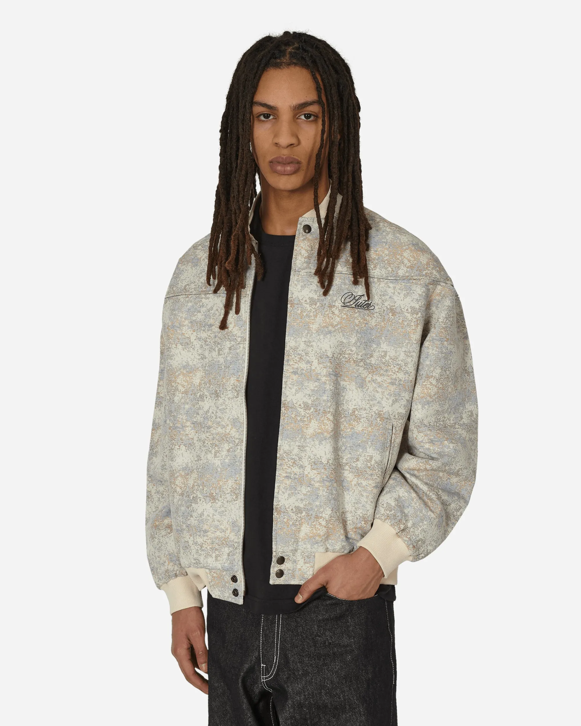 Iuter Coats And Jackets^Hazy Jacquard Bomber Jacket Beige