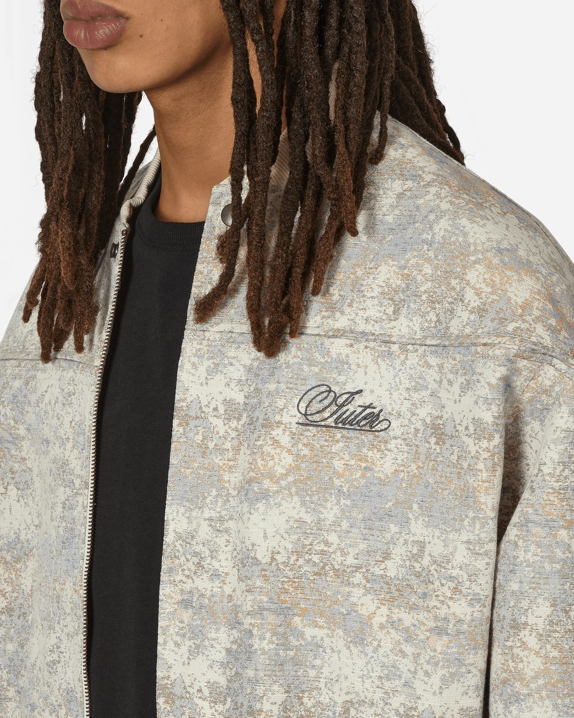 Iuter Coats And Jackets^Hazy Jacquard Bomber Jacket Beige