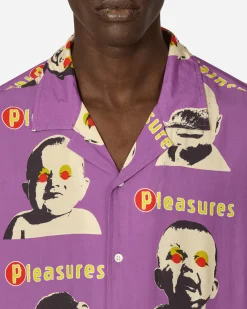 Pleasures Shirts^Head Shirt Down Purple