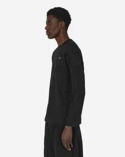 Comme Des Garçons Play T-Shirts^Heart Longsleeve T-Shirt Black