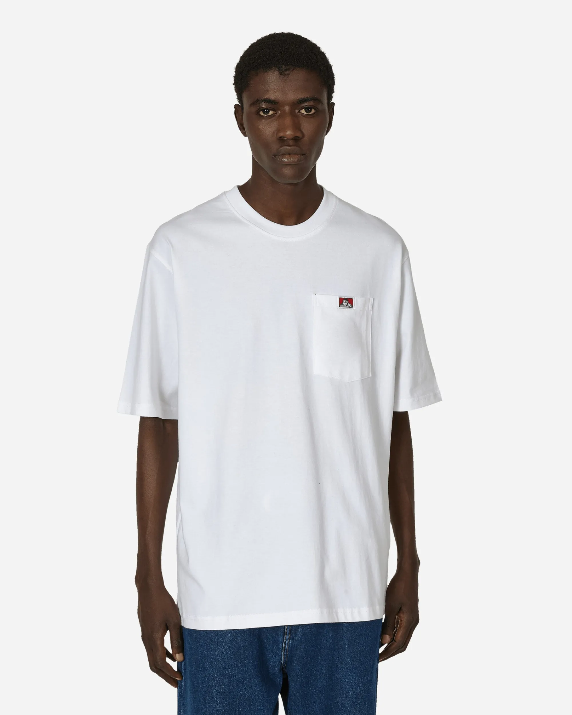 Ben Davis T-Shirts^Heavy Duty Classic Label Pocket T-Shirt White