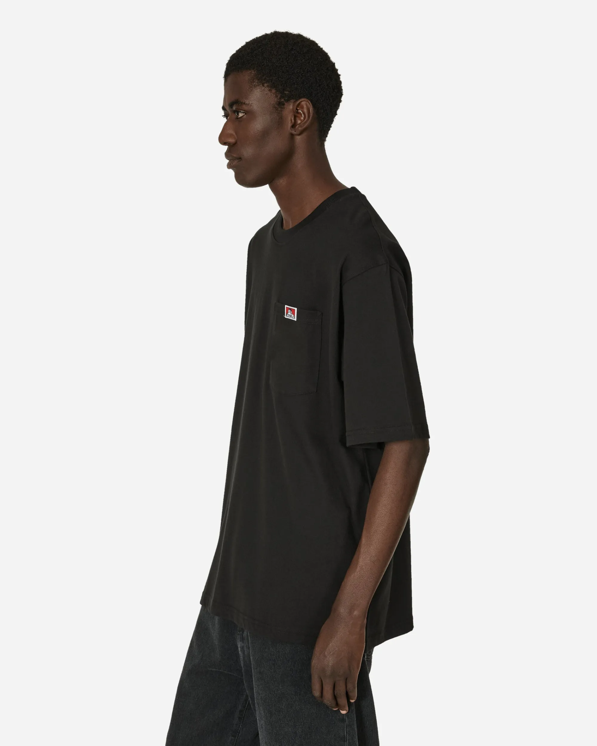 Ben Davis T-Shirts^Heavy Duty Classic Label Pocket T-Shirt Black