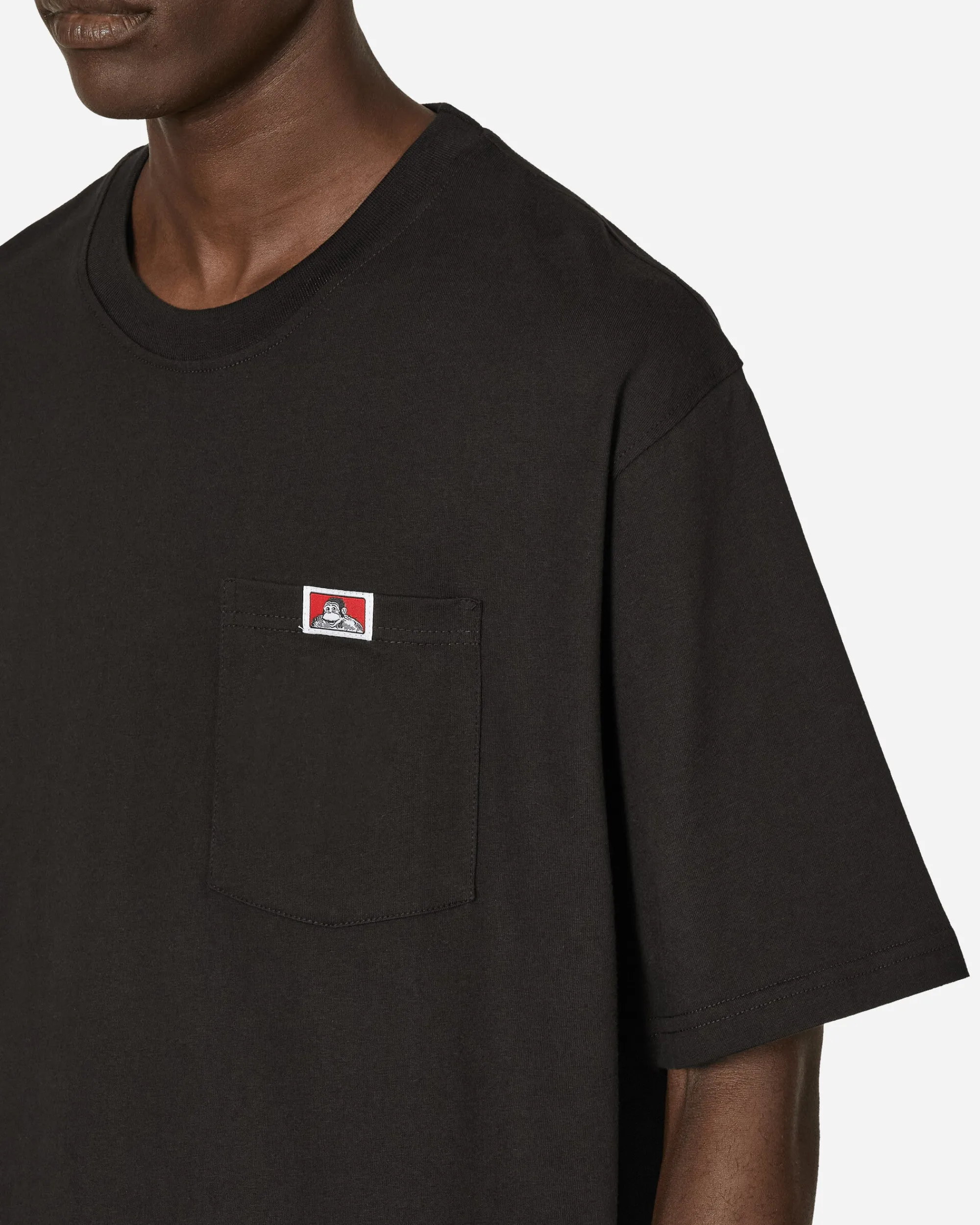 Ben Davis T-Shirts^Heavy Duty Classic Label Pocket T-Shirt Black