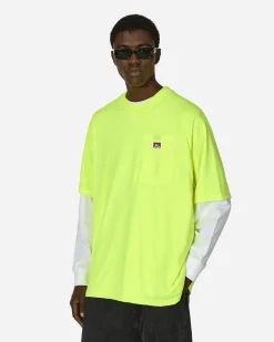 Ben Davis T-Shirts^Heavy Duty Classic Label Pocket T-Shirt Hi Vis Green