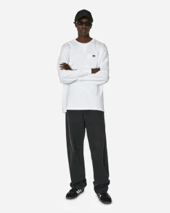 Ben Davis T-Shirts^Heavy Duty Classic Label Pocket Longsleeve T-Shirt White