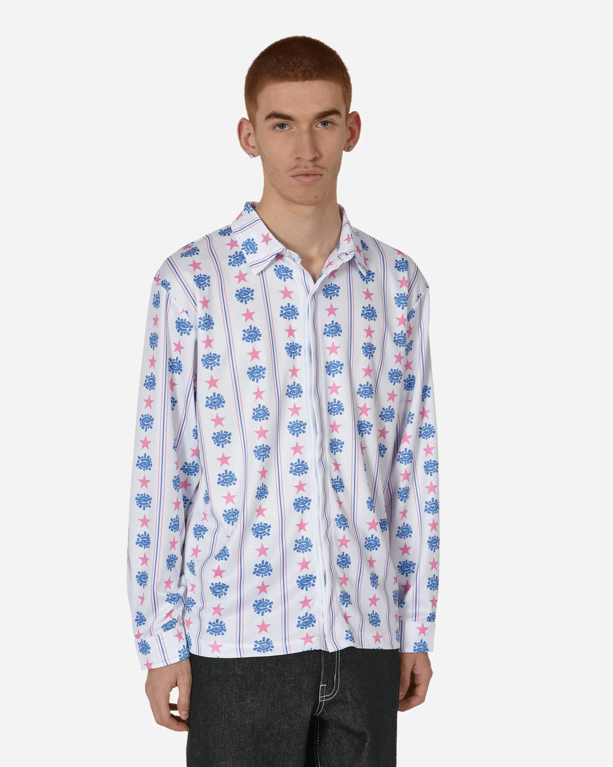 Always Do What You Should Do Shirts^Hectic Hidden Placket Longsleeve Shirt Multicolor