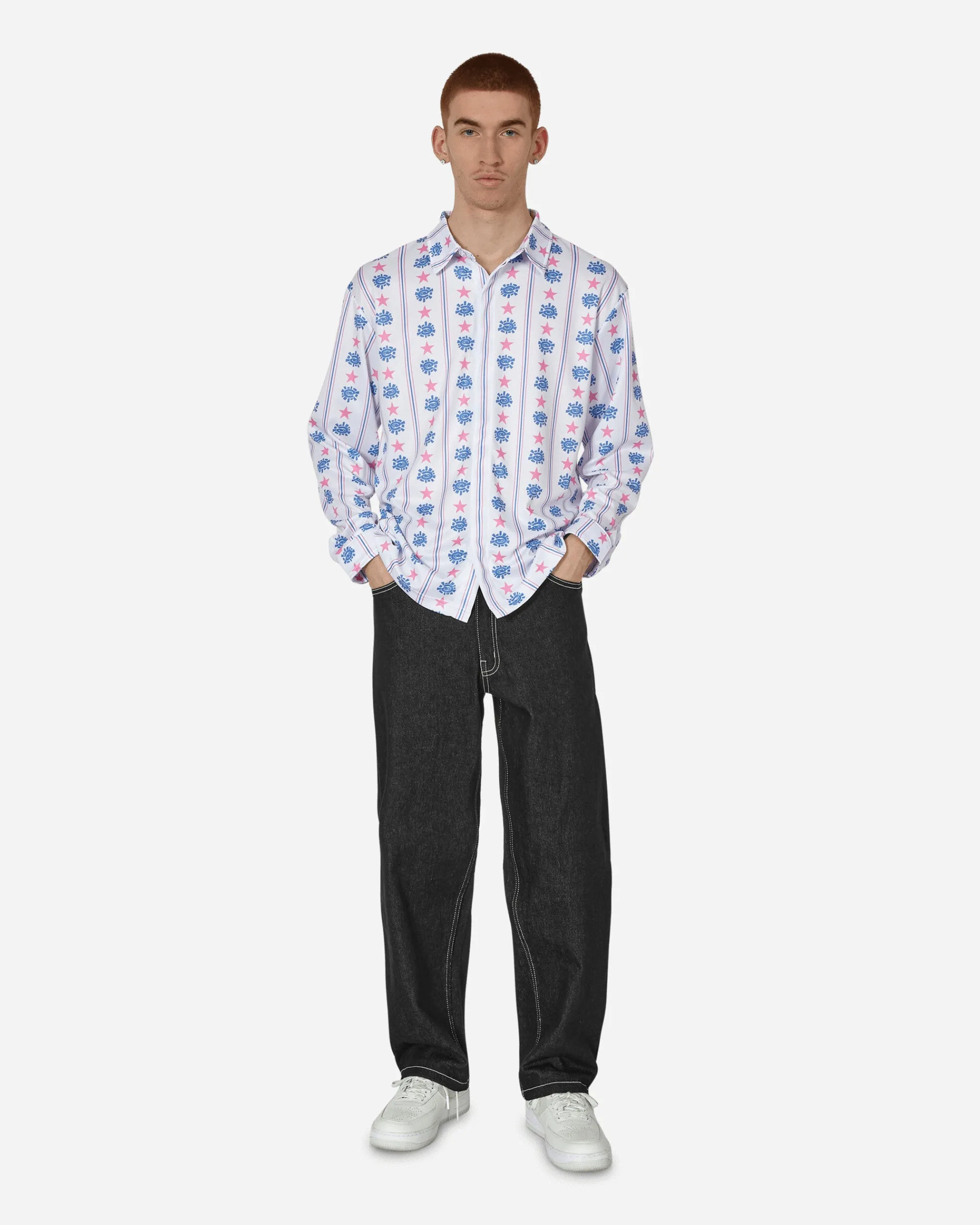 Always Do What You Should Do Shirts^Hectic Hidden Placket Longsleeve Shirt Multicolor