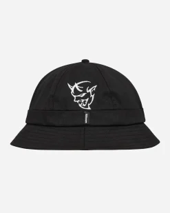 Alltimers Hats|Hats^Hell Demon Embroidered Bucket Hat Black
