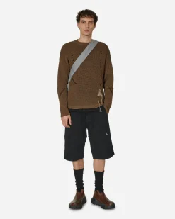 ROA Knitwear^Hemp Crewneck Sweater Brown