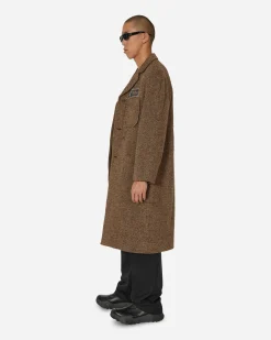 Song for the Mute Coats And Jackets^High Lapel Raglan Coat Brown
