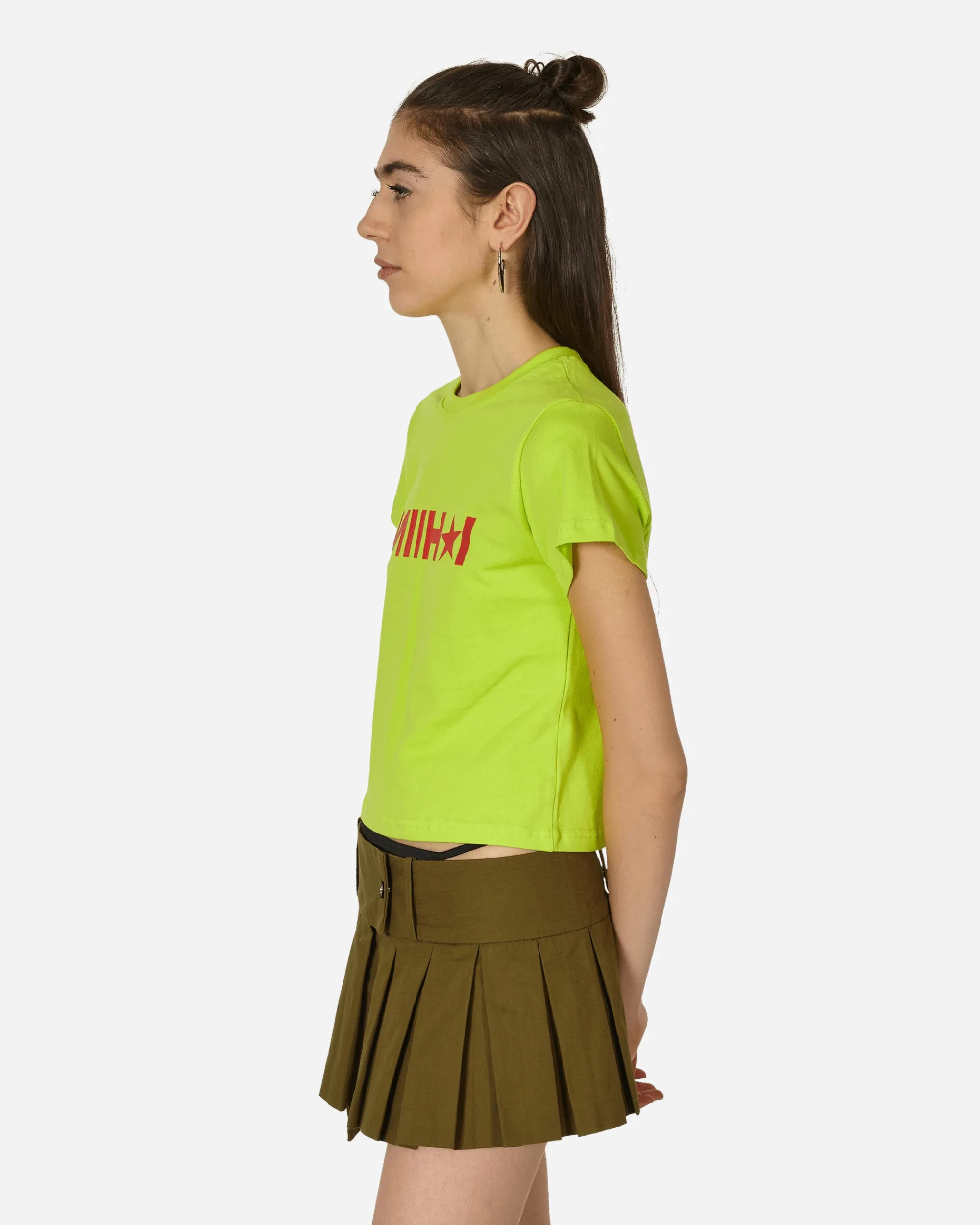 Nii Hai T-Shirts^High Star Baby Tee Neon Yellow