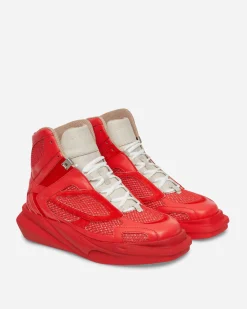 1017 ALYX 9SM Sneakers·High|Sneakers^High Top Mono Hiking Sneakers Red