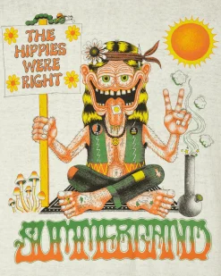 Summerland Ceramics T-Shirts^Hippies Were Right T-Shirt Natural