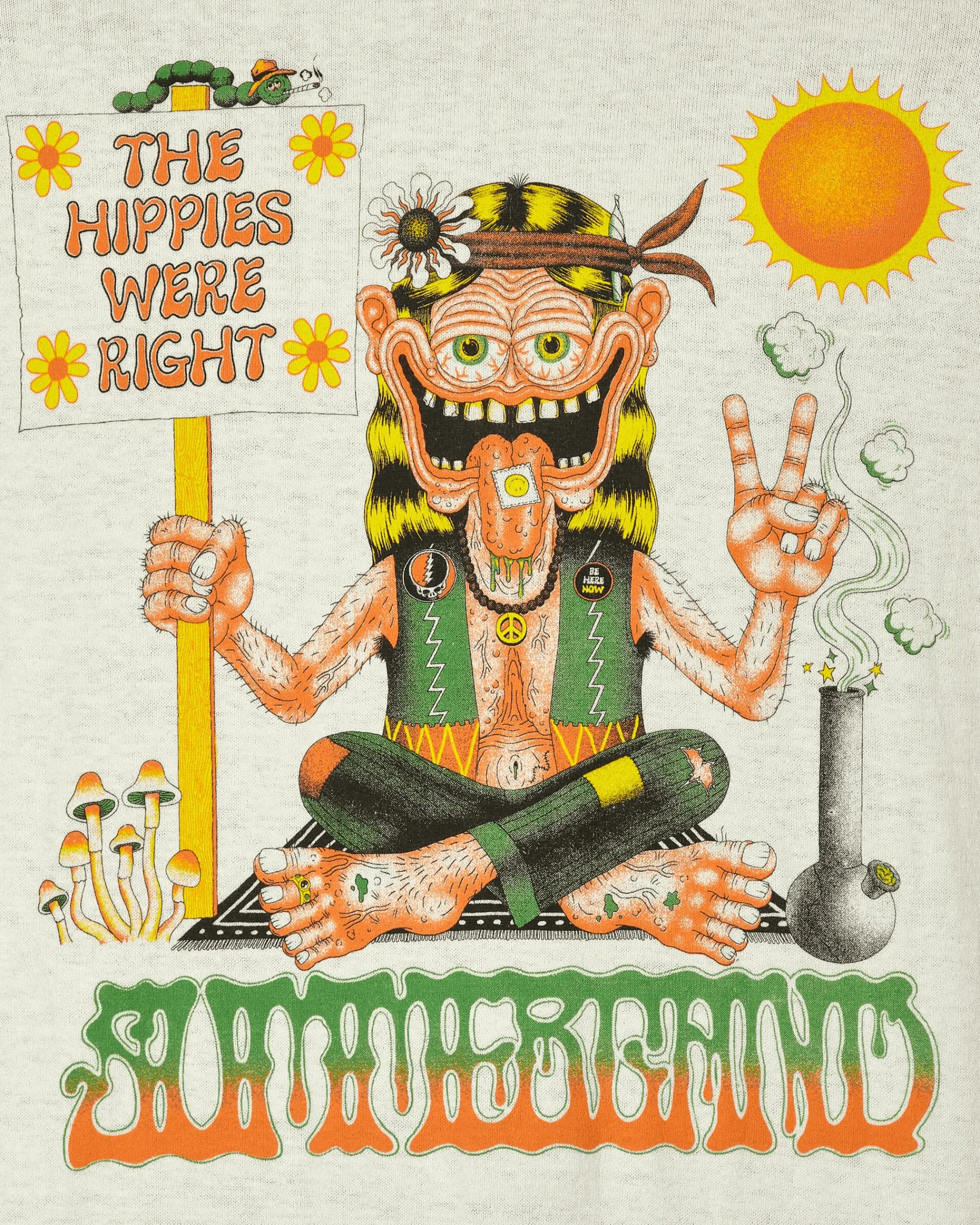Summerland Ceramics T-Shirts^Hippies Were Right T-Shirt Natural