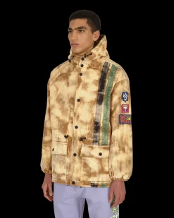 Brain Dead Coats And Jackets^Hooded Corduroy Racing Jacket Beige