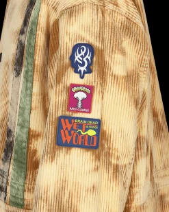 Brain Dead Coats And Jackets^Hooded Corduroy Racing Jacket Beige