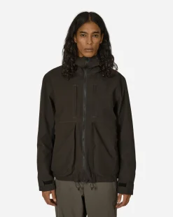 GR10K Coats And Jackets^Hoodie Skeleton Shell Dark Soil Grey