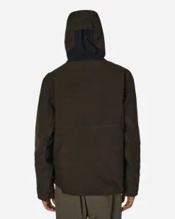 GR10K Coats And Jackets^Hoodie Skeleton Shell Dark Soil Grey