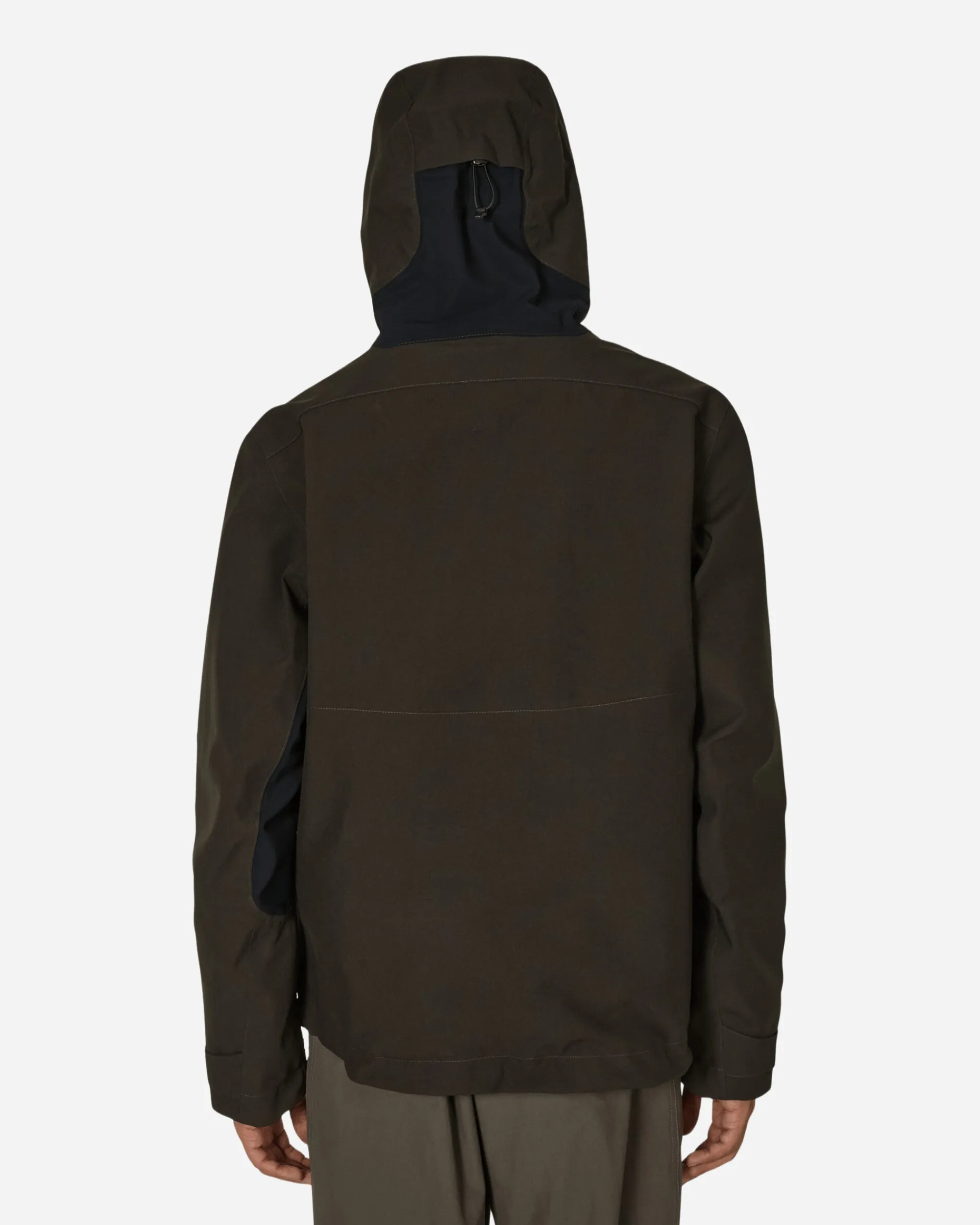 GR10K Coats And Jackets^Hoodie Skeleton Shell Dark Soil Grey