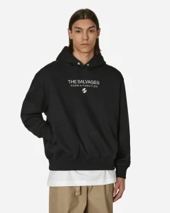 The Salvages Sweatshirts^Hypnotic Snap Hooded Sweatshirt Black