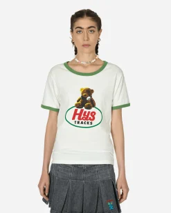 Hysteric Glamour T-Shirts^HYS Tracks T-Shirt Dirty White