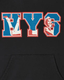 Hysteric Glamour Sweatshirts^HYS Varsity Hoodie Black