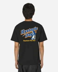 Hysteric Glamour T-Shirts^Hysteric Day T-Shirt Black