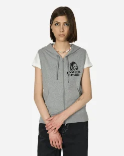 Hysteric Glamour Sweatshirts^Hysteric Dream Sleeveless Zip Hoodie Grey