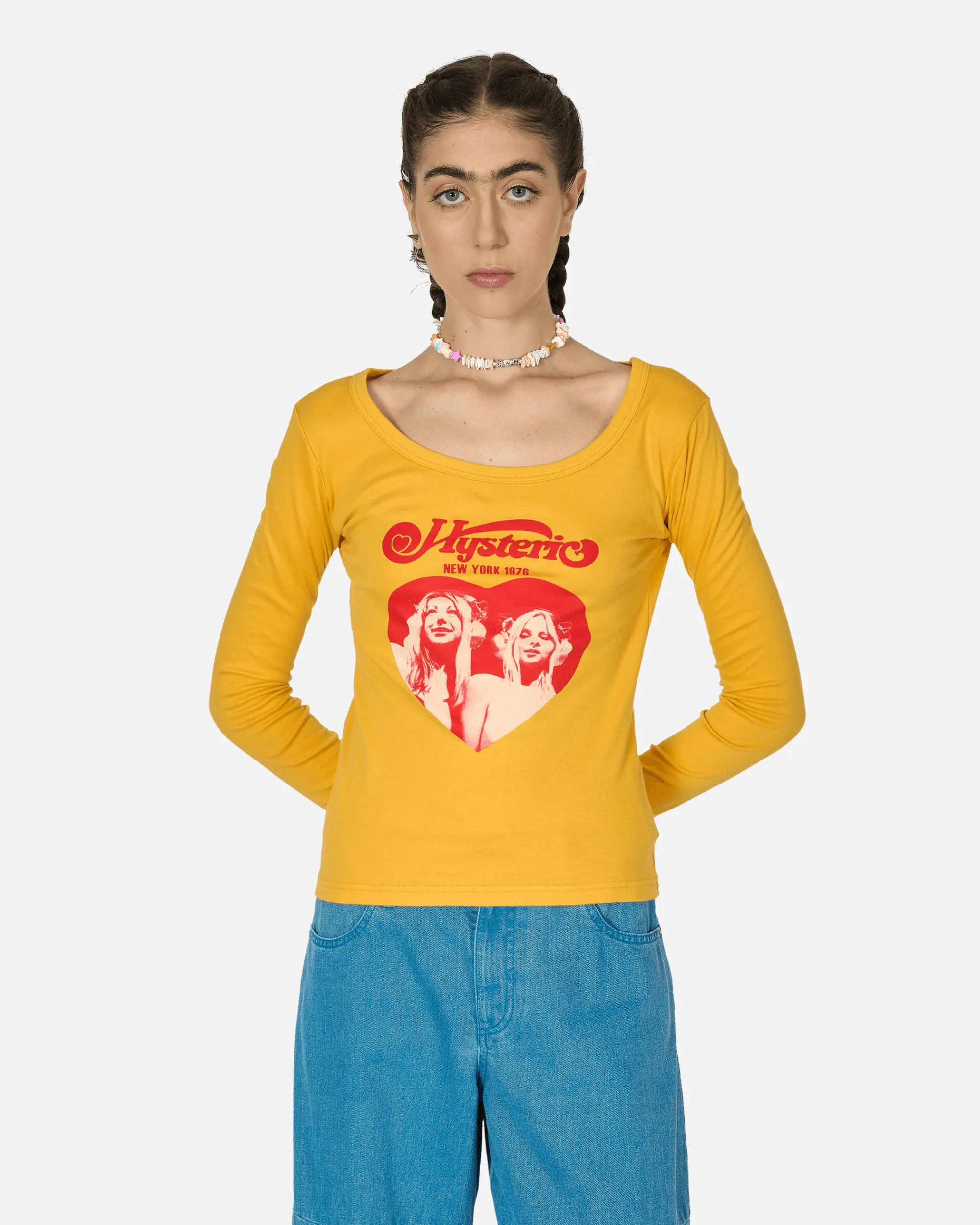 Hysteric Glamour T-Shirts^Hysteric Heart Longsleeve T-Shirt Yellow