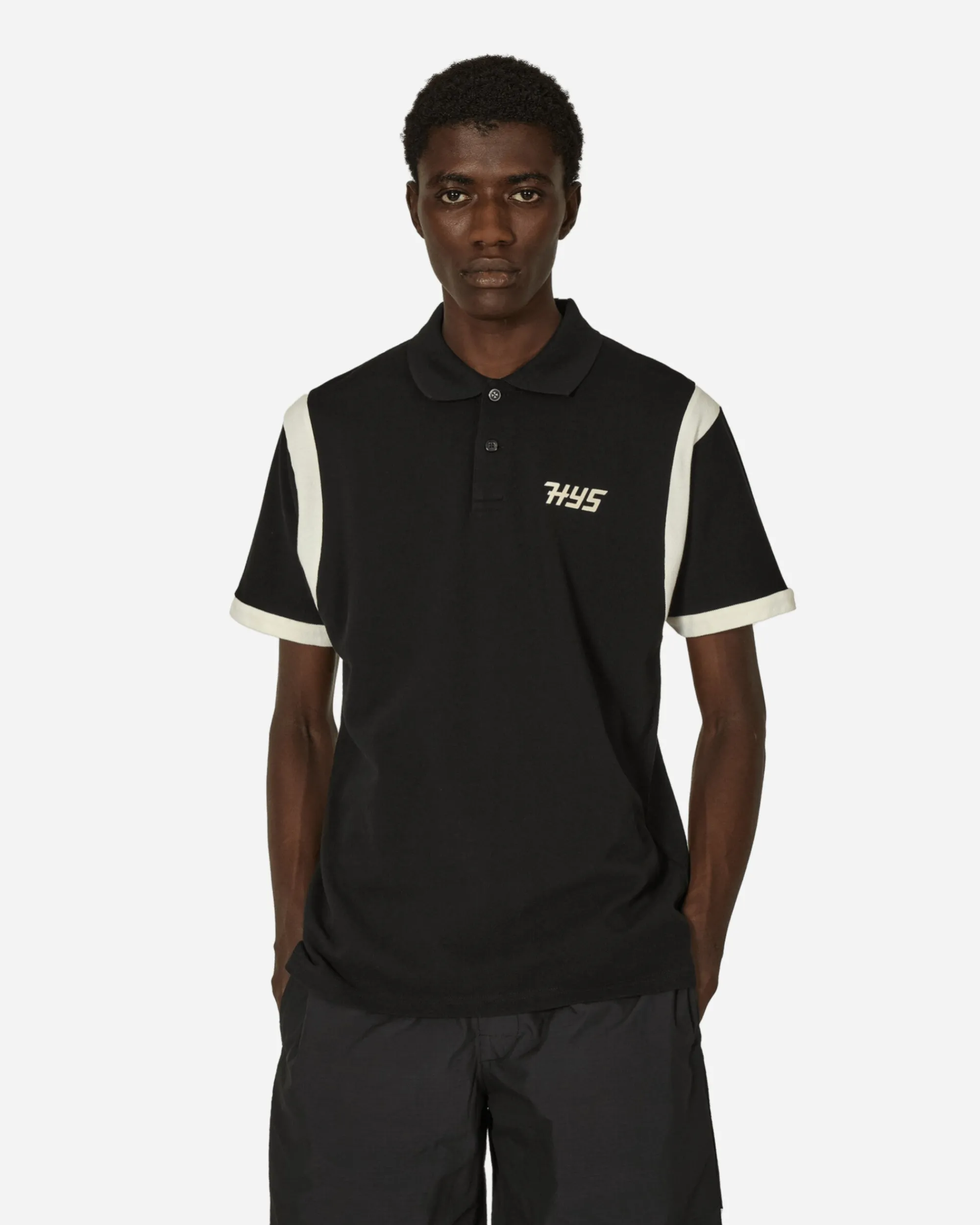 Hysteric Glamour T-Shirts^Hysteric Motel Polo Shirt Black