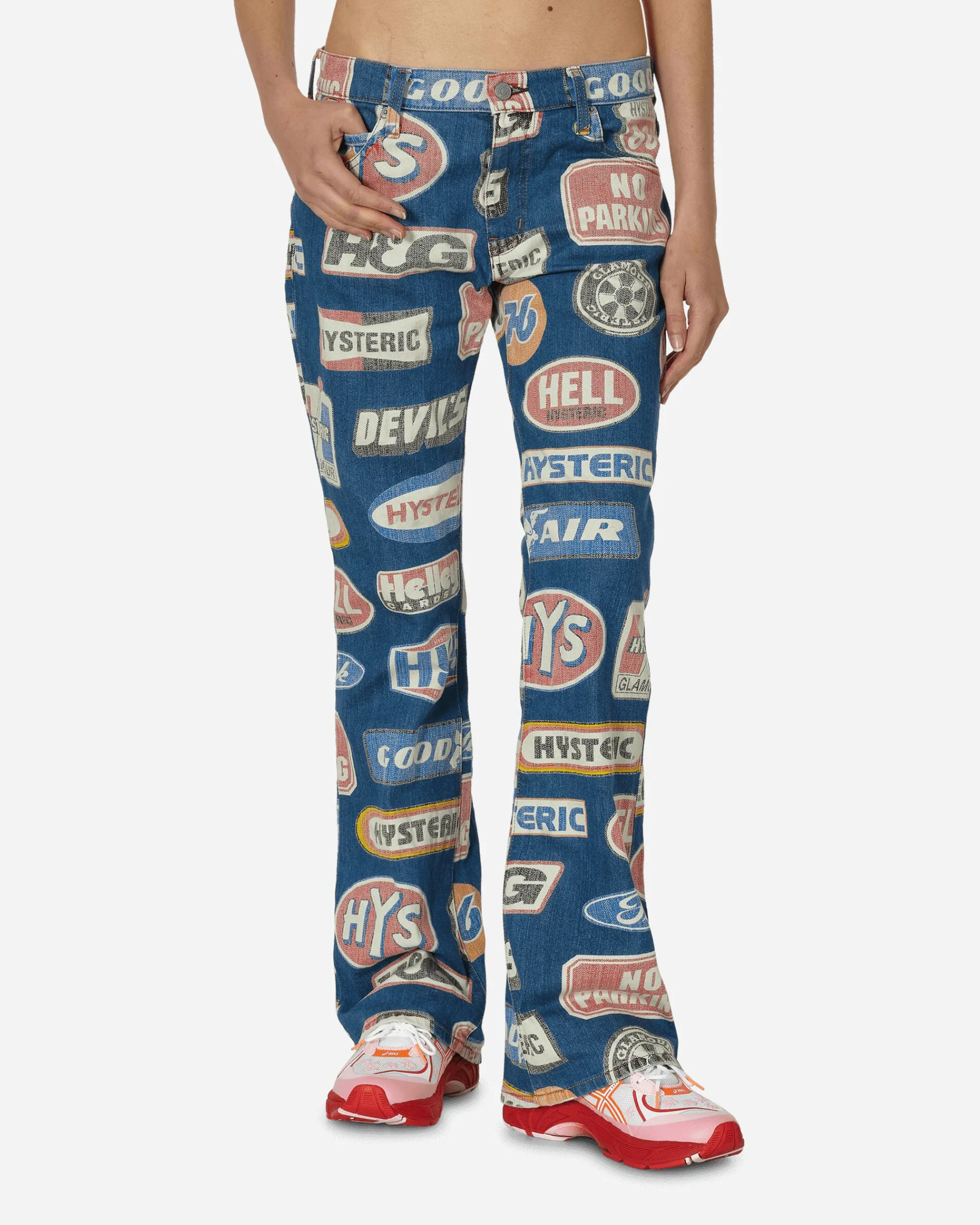 Hysteric Glamour Pants^Hysteric Motor Pattern Flare Denim Pants Indigo