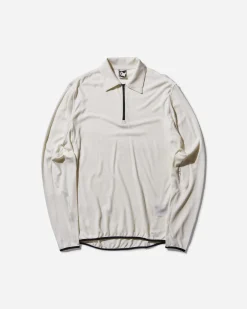 GR10K Sweatshirts^Incognito Half Zip Top Off White