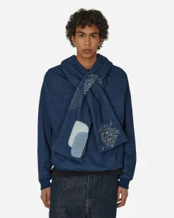 KAPITAL Sweatshirts^Indigo SWT Knit Nora Kesa Parka Indigo