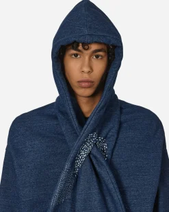 KAPITAL Sweatshirts^Indigo SWT Knit Nora Kesa Parka Indigo