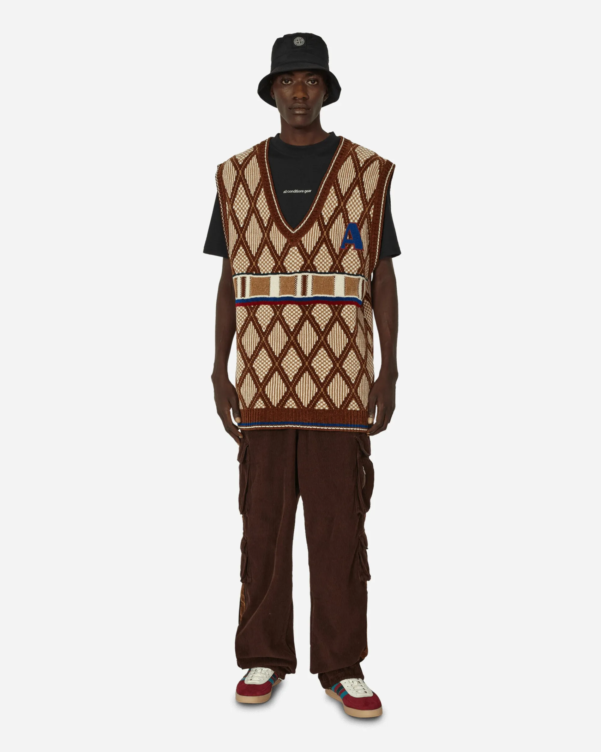 Ahluwalia Pants^Iniquity Cargo Trousers Brown