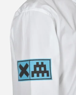 Comme Des Garçons Shirt Shirts^Invader Cotton Shirt White