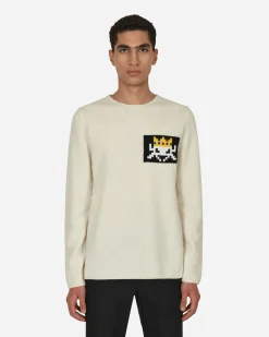 Comme Des Garçons Shirt Knitwear^Invader Knit Sweater Beige