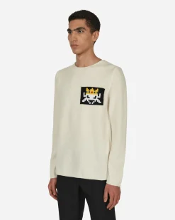Comme Des Garçons Shirt Knitwear^Invader Knit Sweater Beige
