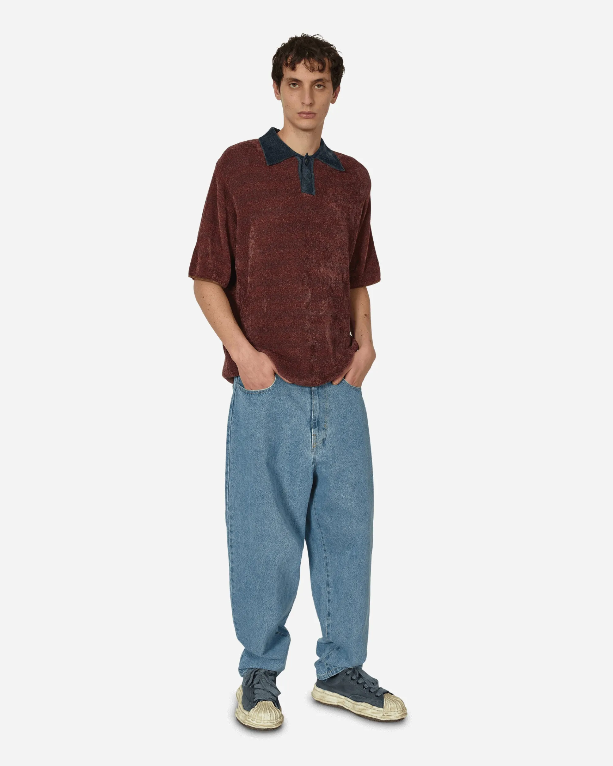 AMOMENTO T-Shirts^Jacquard Collar Knit Polo Multicolor