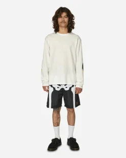 KAPITAL T-Shirts^20/-Jersey Longsleeve T-Shirt (Catpital Patch) White