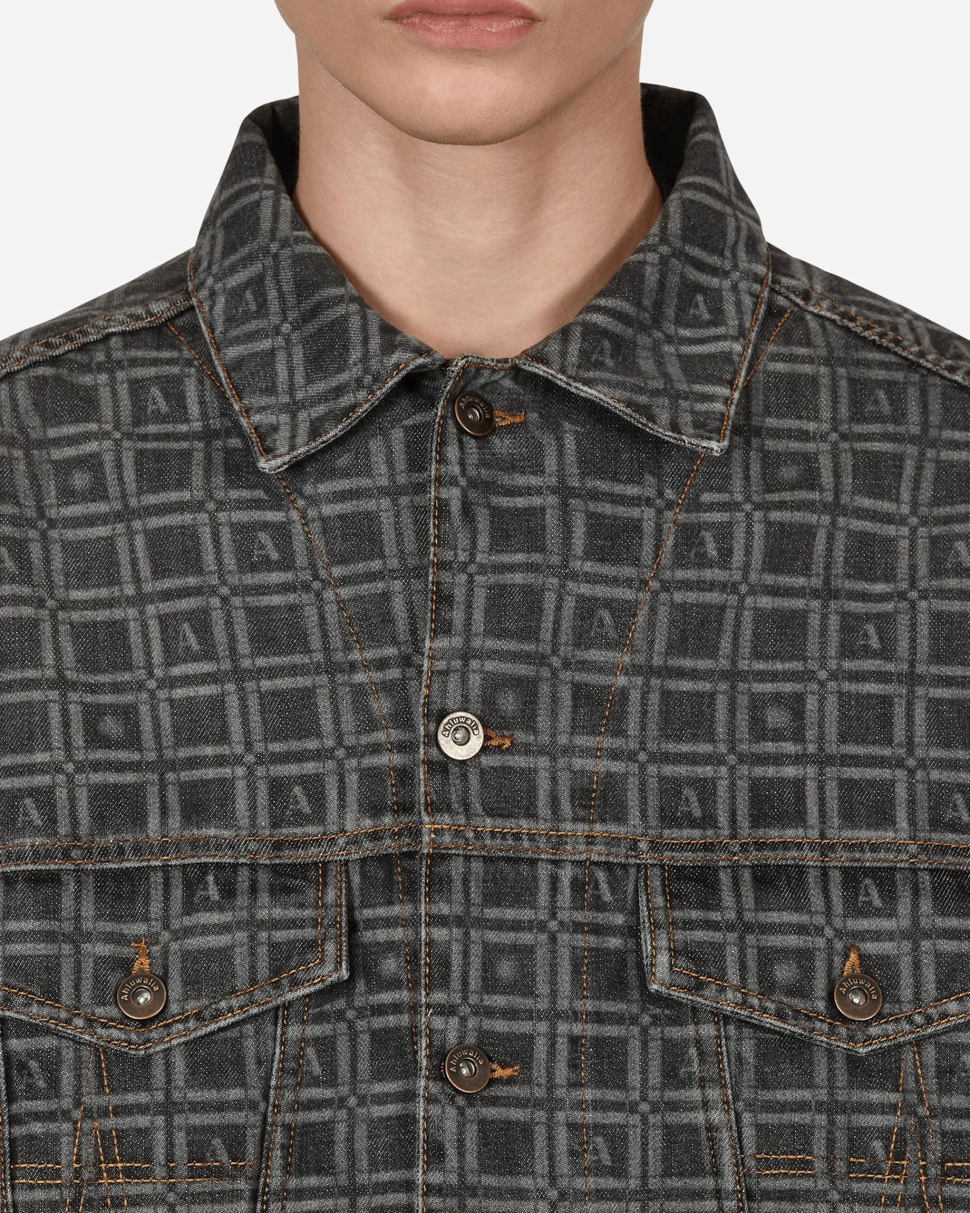 Ahluwalia Coats And Jackets^Kalonji Denim Jacket Grey