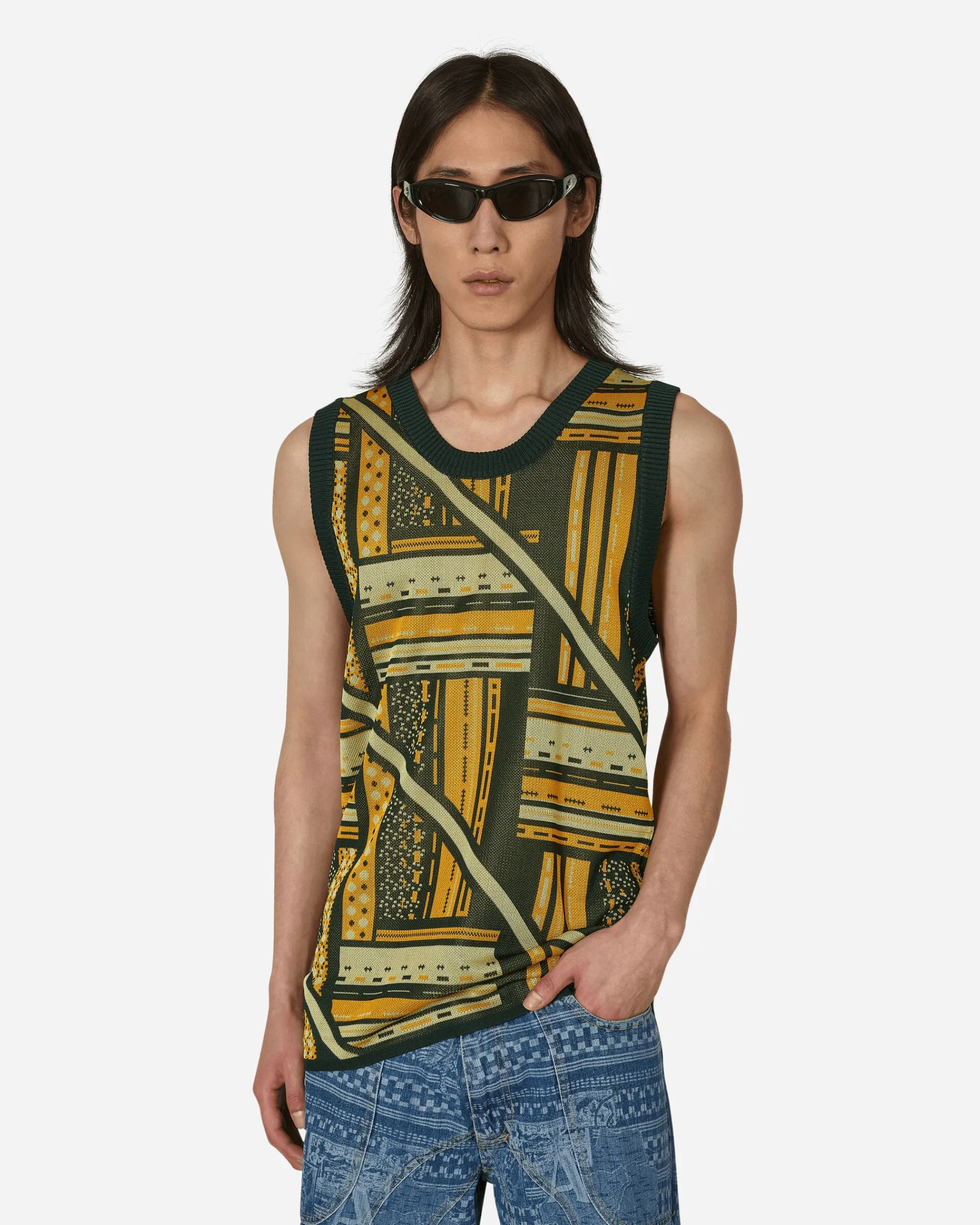 Ahluwalia Knitwear^Kalonji Knit Vest Multicolor