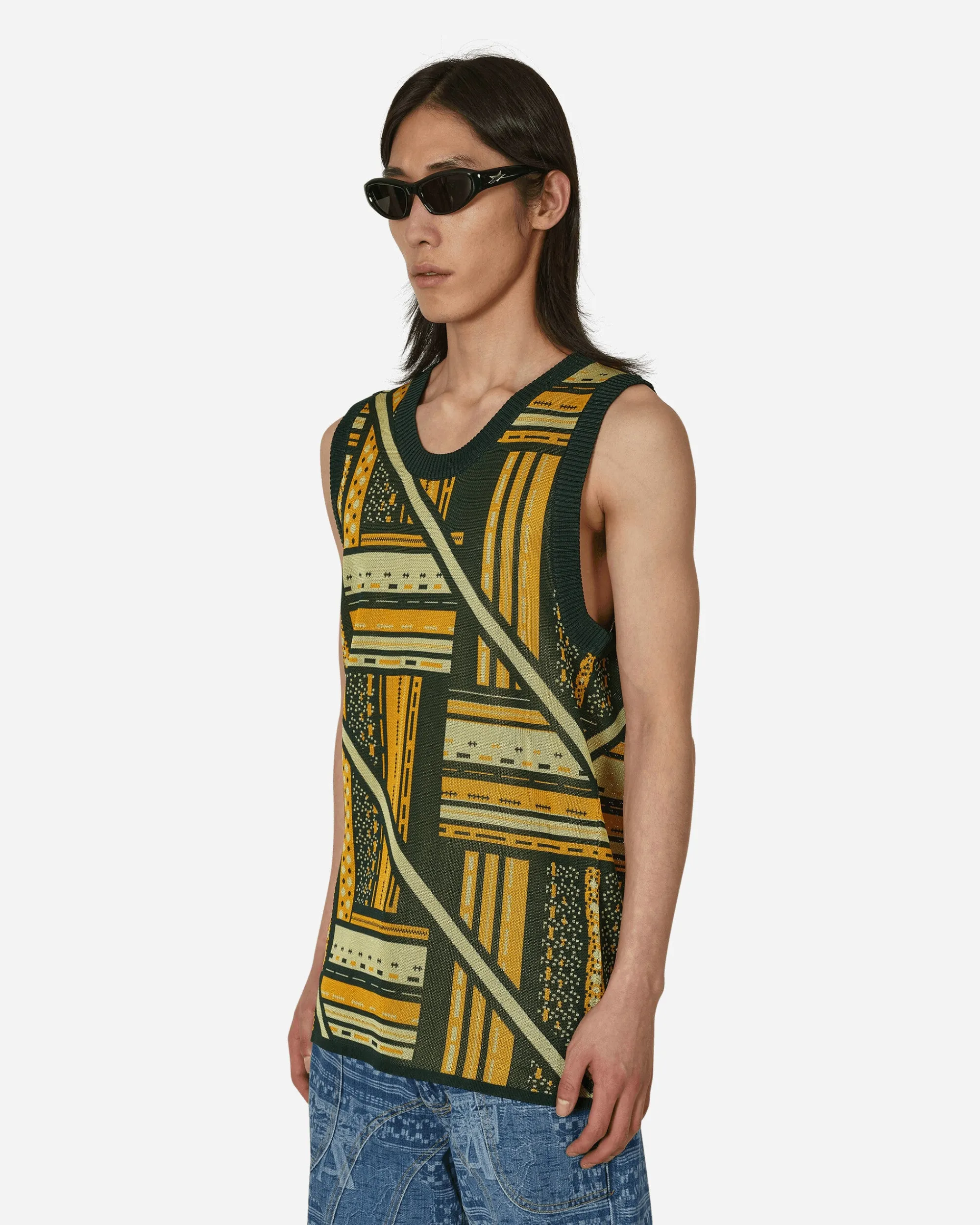 Ahluwalia Knitwear^Kalonji Knit Vest Multicolor