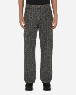 Ahluwalia Pants^Kalonji Low Rise Jeans Grey