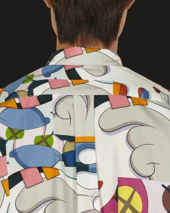 Comme Des Garçons Shirt Shirts^KAWS Classic Shirt With Overlay Multicolor