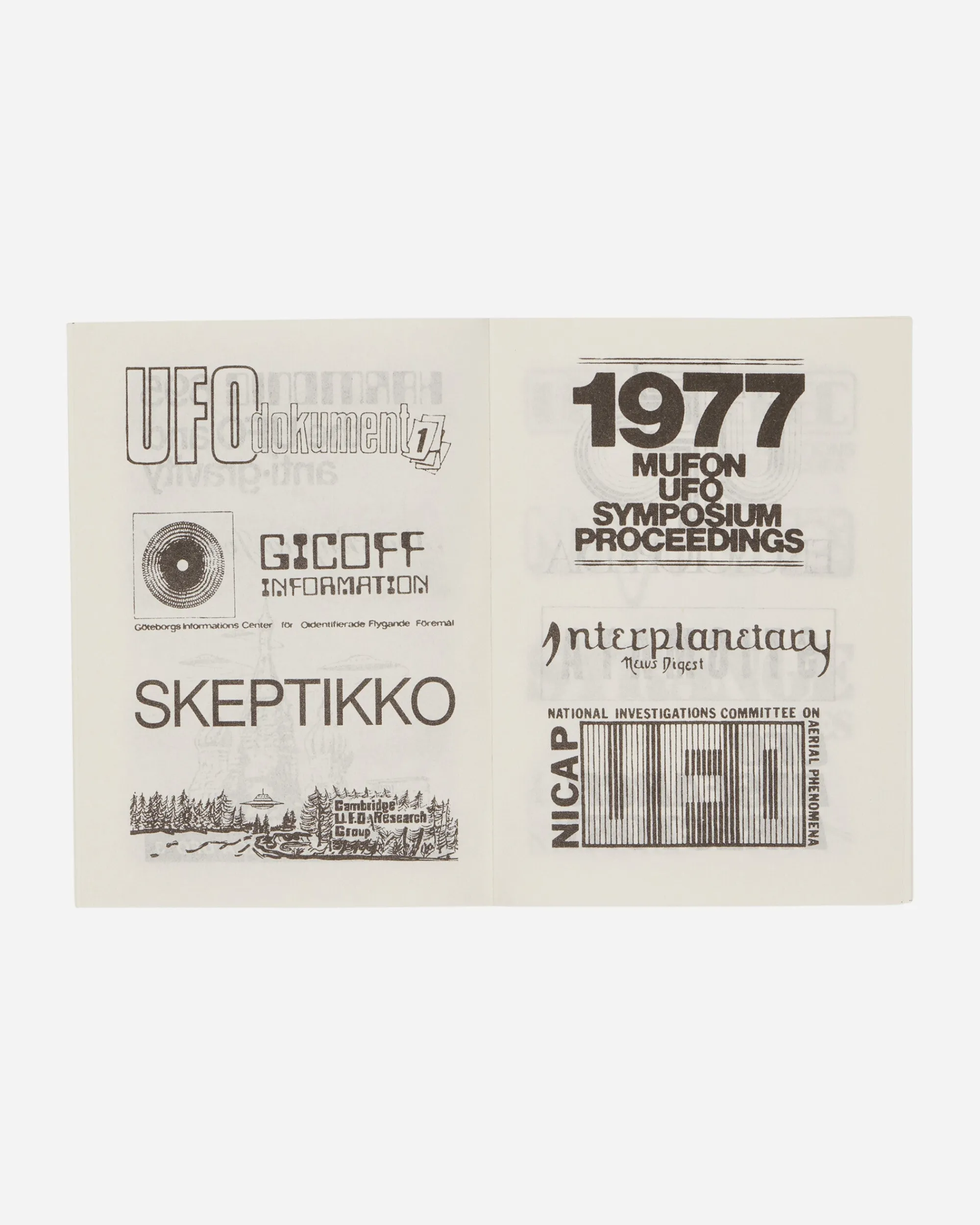Sprint Magazines Magazines^KFAX12 Logos Of The Early Ufology Scene Zine