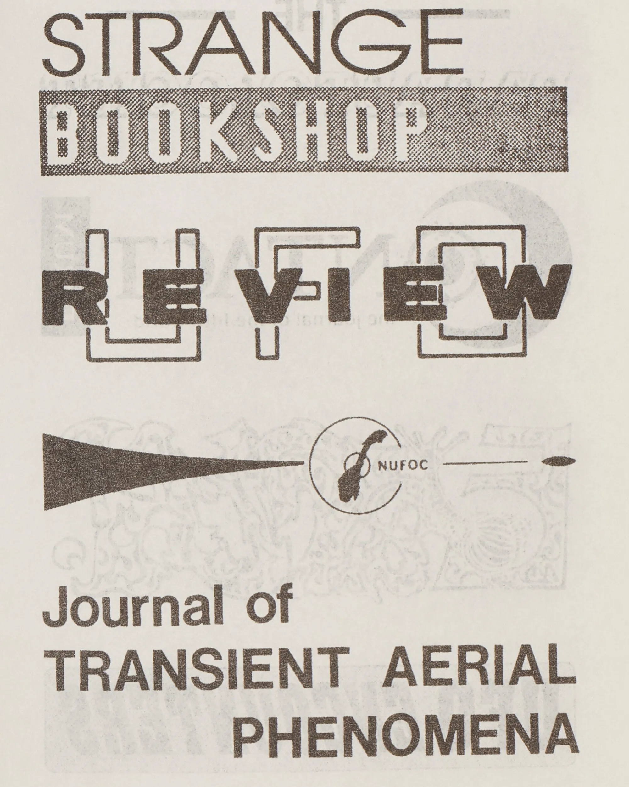 Sprint Magazines Magazines^KFAX12 Logos Of The Early Ufology Scene Zine