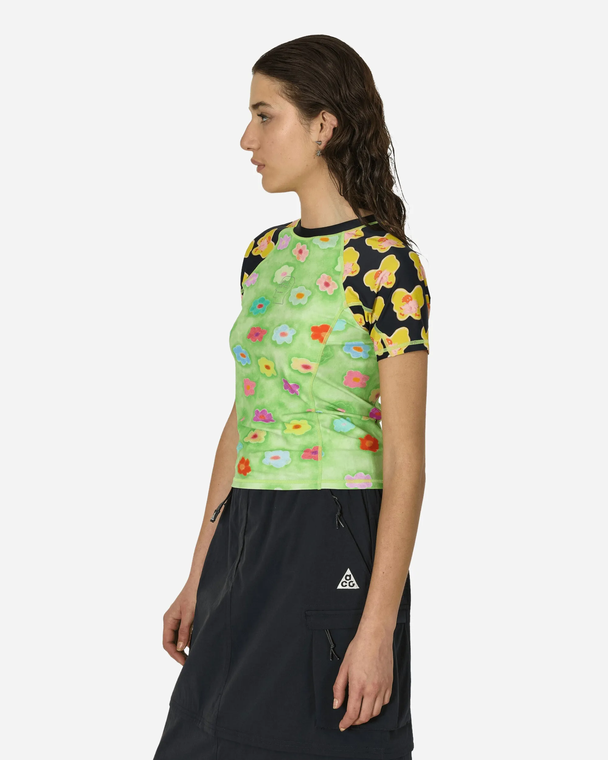 Brain Dead T-Shirts^Klug Rash Gaurd T-Shirt Green