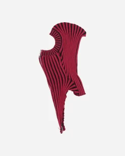 Lueder Hats|Hats^Knitted Zip Balaclava Groppo Red